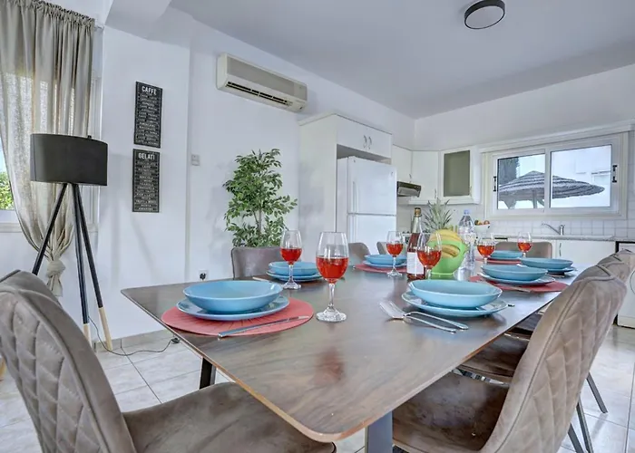 빌라 Oforo Selene - Stunning 4 Bedroom - By Fig Tree Bay - Sea View 프로타라스